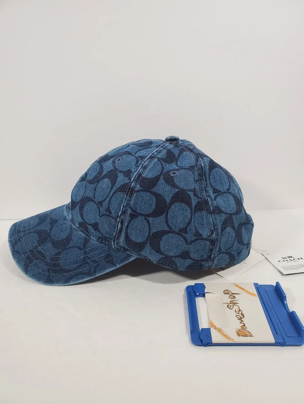 COACH SIGNATURE HAT IN DENIM NWT